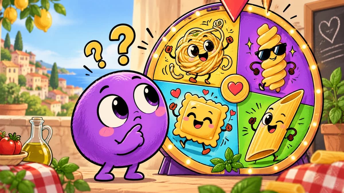 Which pasta shape tells the story of how you choose?