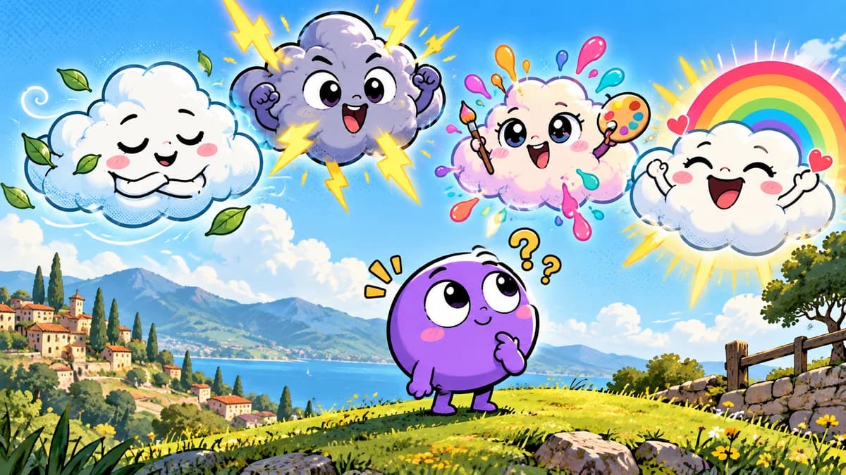 What cloud would you draw above your head today?