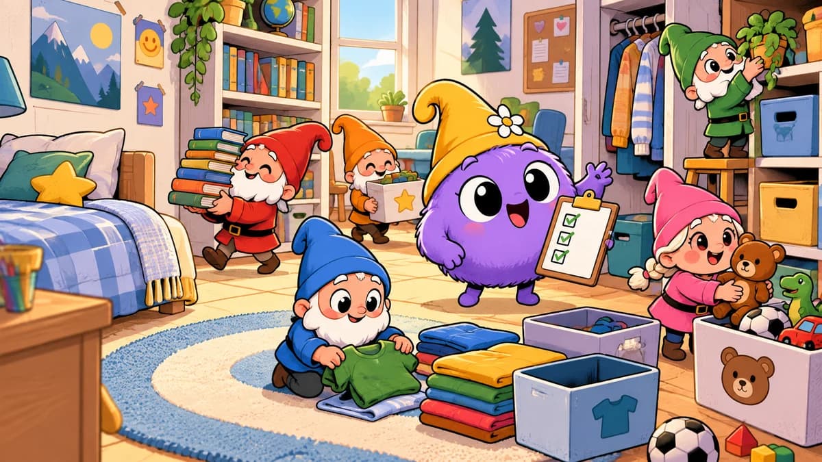 How many gnomes would the cartoon send to tidy your room?